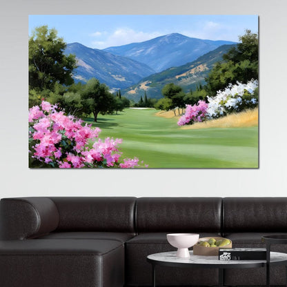 Mountain Meadow Blooms Canvas Wall Art
