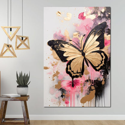 Dreamflight in Pink Hues Canvas Wall Art