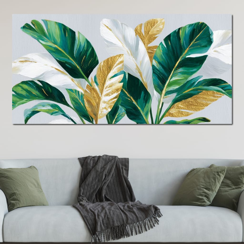 Gold Leaf Botanical Palmdream Canvas Wall Art
