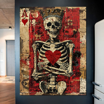 Romantic Skeleton 2 Canvas Wall Art