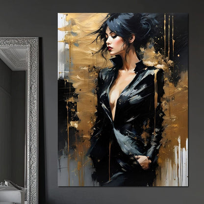 Female Portrait 0052 Canvas Wall Art