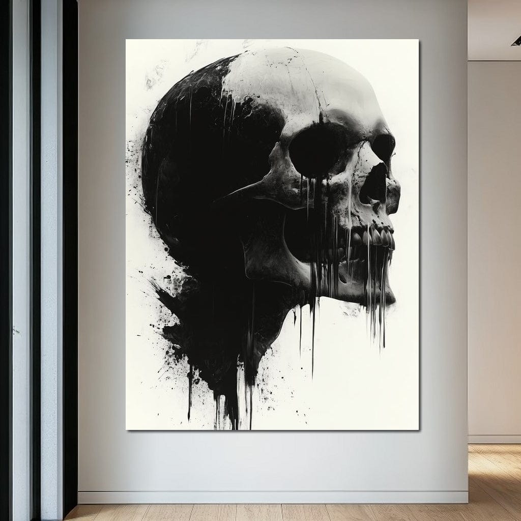 Morality's Black Veil Canvas Wall Art