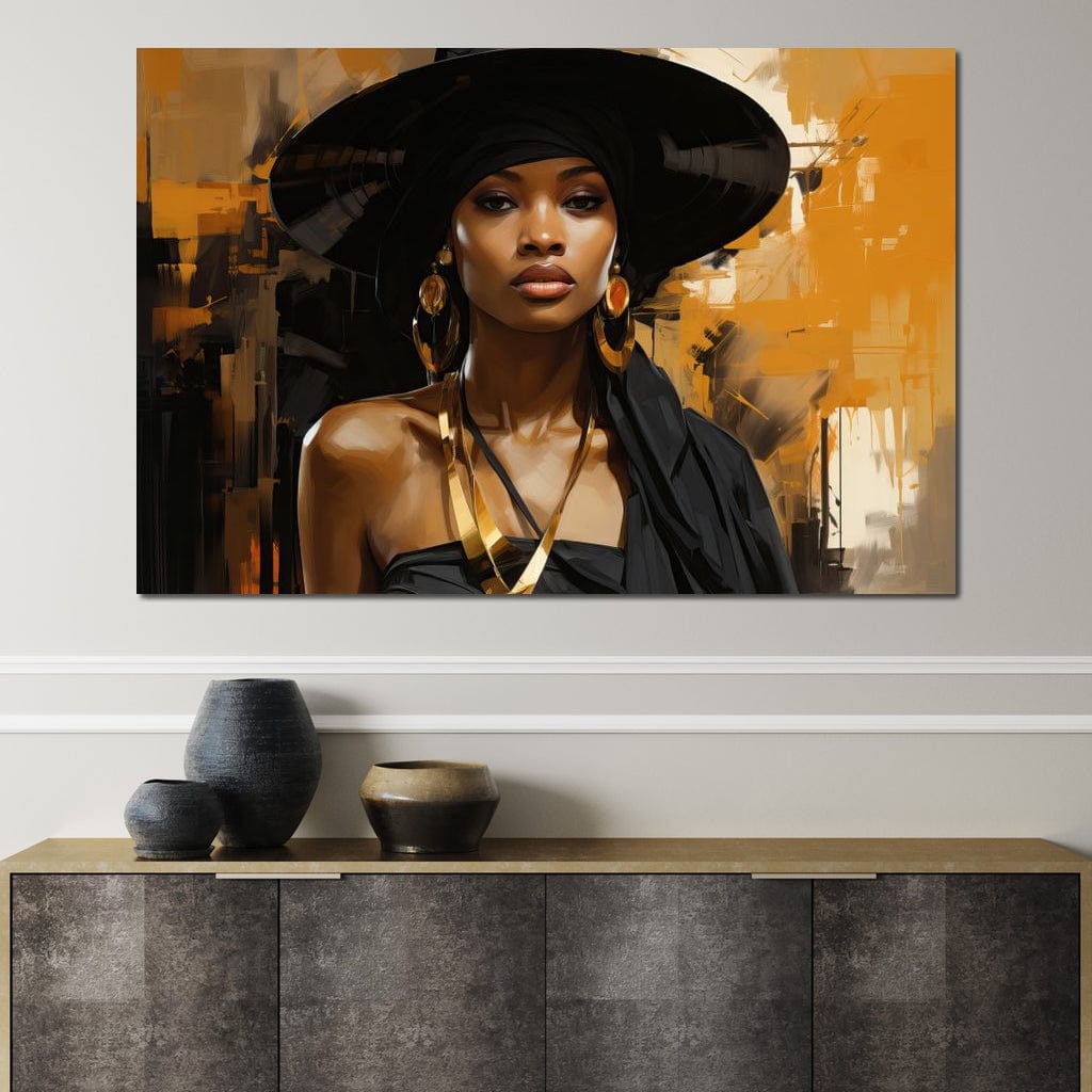 Black Gold Fashion Canvas Wall Art
