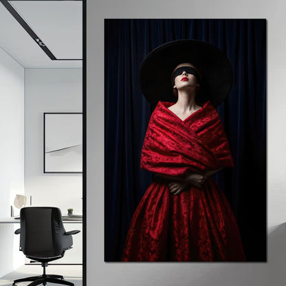 The Veiled Desire Canvas Wall Art