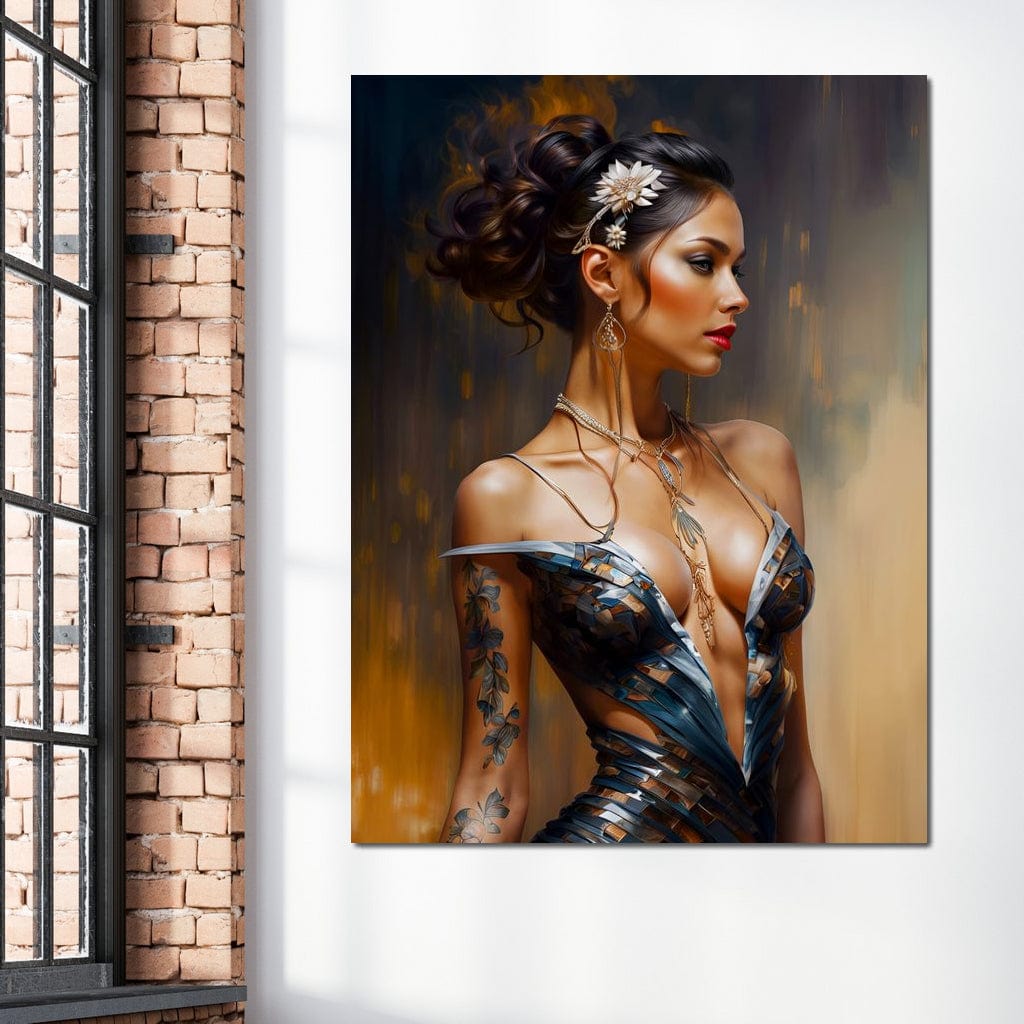 Female Portrait 071 Canvas Wall Art