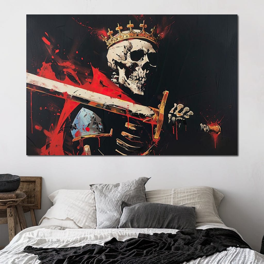 Majestic Shadows of Royal Descent Canvas Wall Art