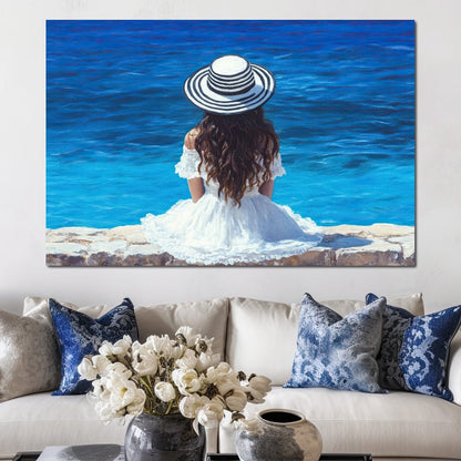 Seaside Solitude Dreams Canvas Wall Art