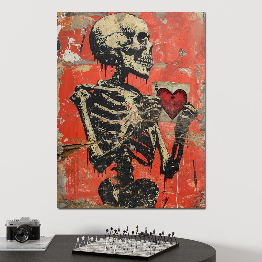 Romantic Skeleton 8 Canvas Wall Art