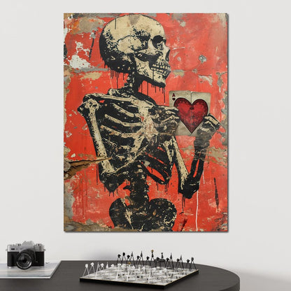Romantic Skeleton 8 Canvas Wall Art