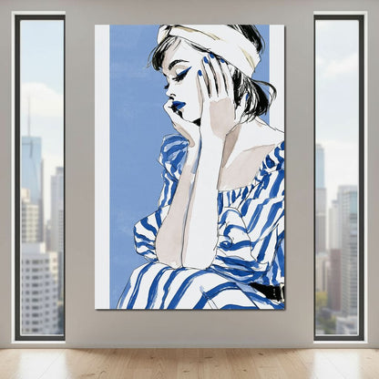 Clear Blue Sky Vacation Reverie Canvas Wall Art