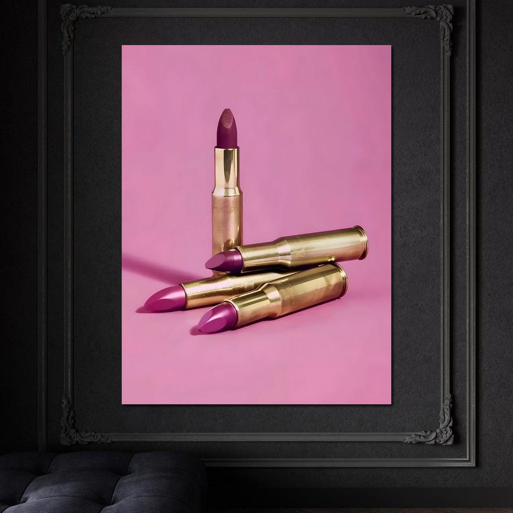 Lipstick Bullet Canvas Wall Art