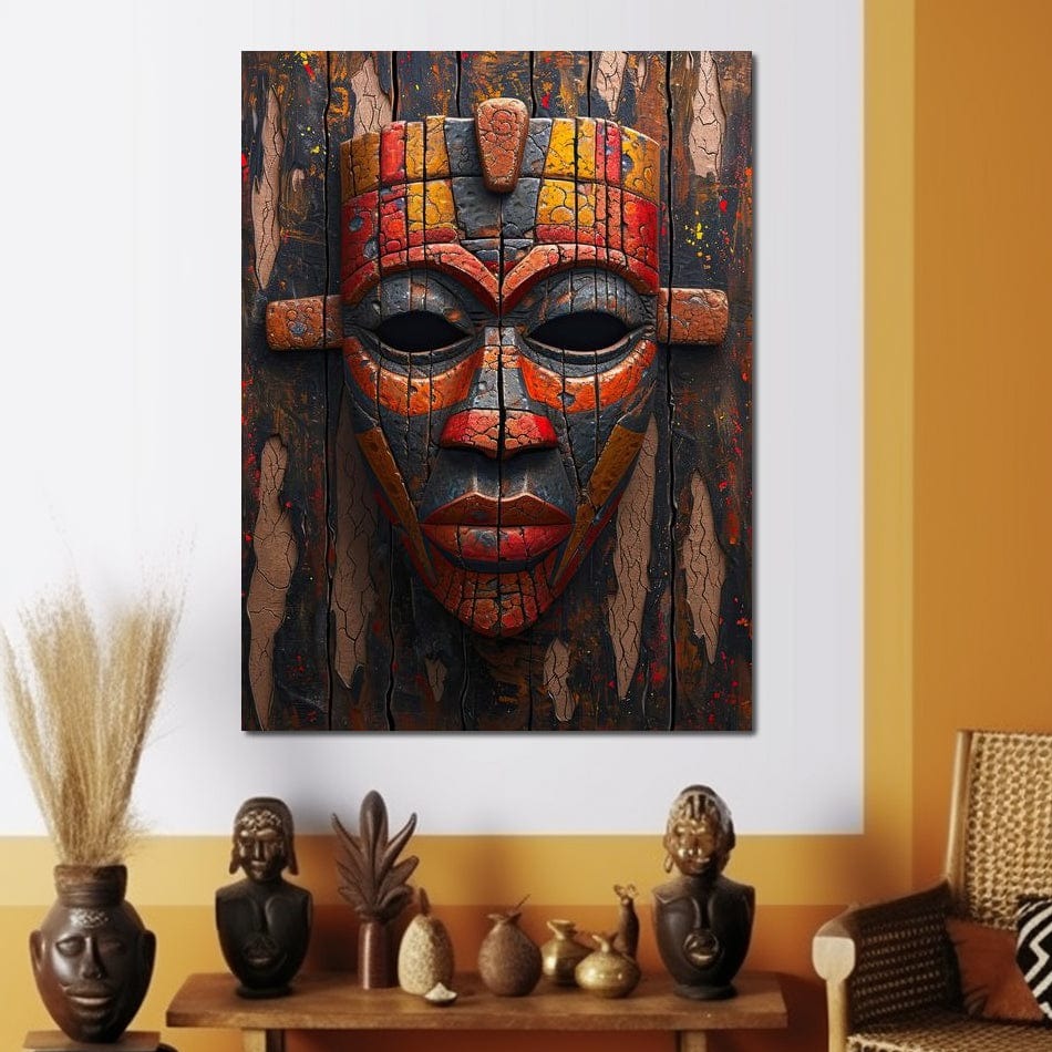 Ancient Tribal Resilience Canvas Wall Art