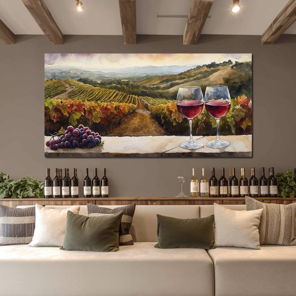 Vineyard Serenity Canvas Wall Art