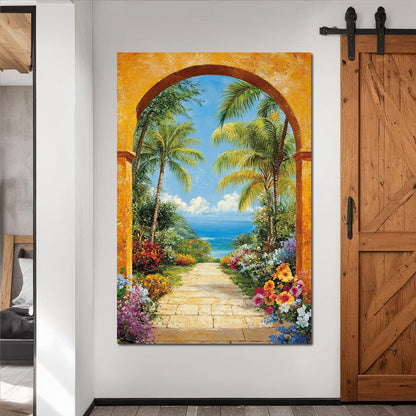 Tropical Vacation Canvas Wall Art