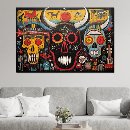 Mystic North American Totems Canvas Wall Art