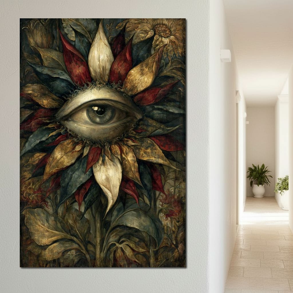 Watchful Petals Of Eternity Canvas Wall Art