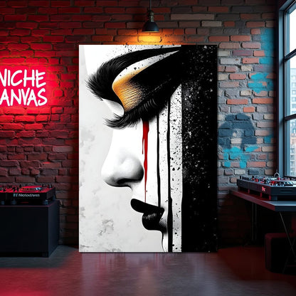 Golden Elegance Abstract Vision Canvas Wall Art