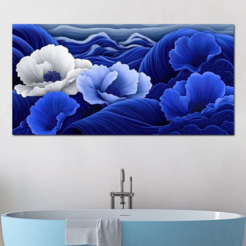 Blossoms by the Azure Seal Canvas Wall Art