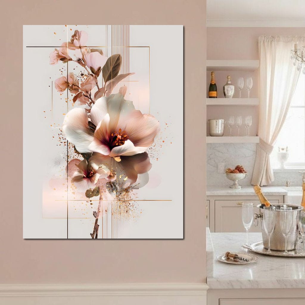 Delicate Petals Radiant Calm Canvas Wall Art
