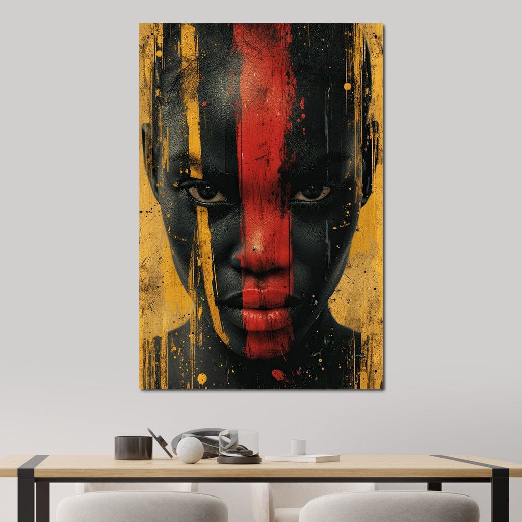 Golden Noir Revelation Canvas Wall Art