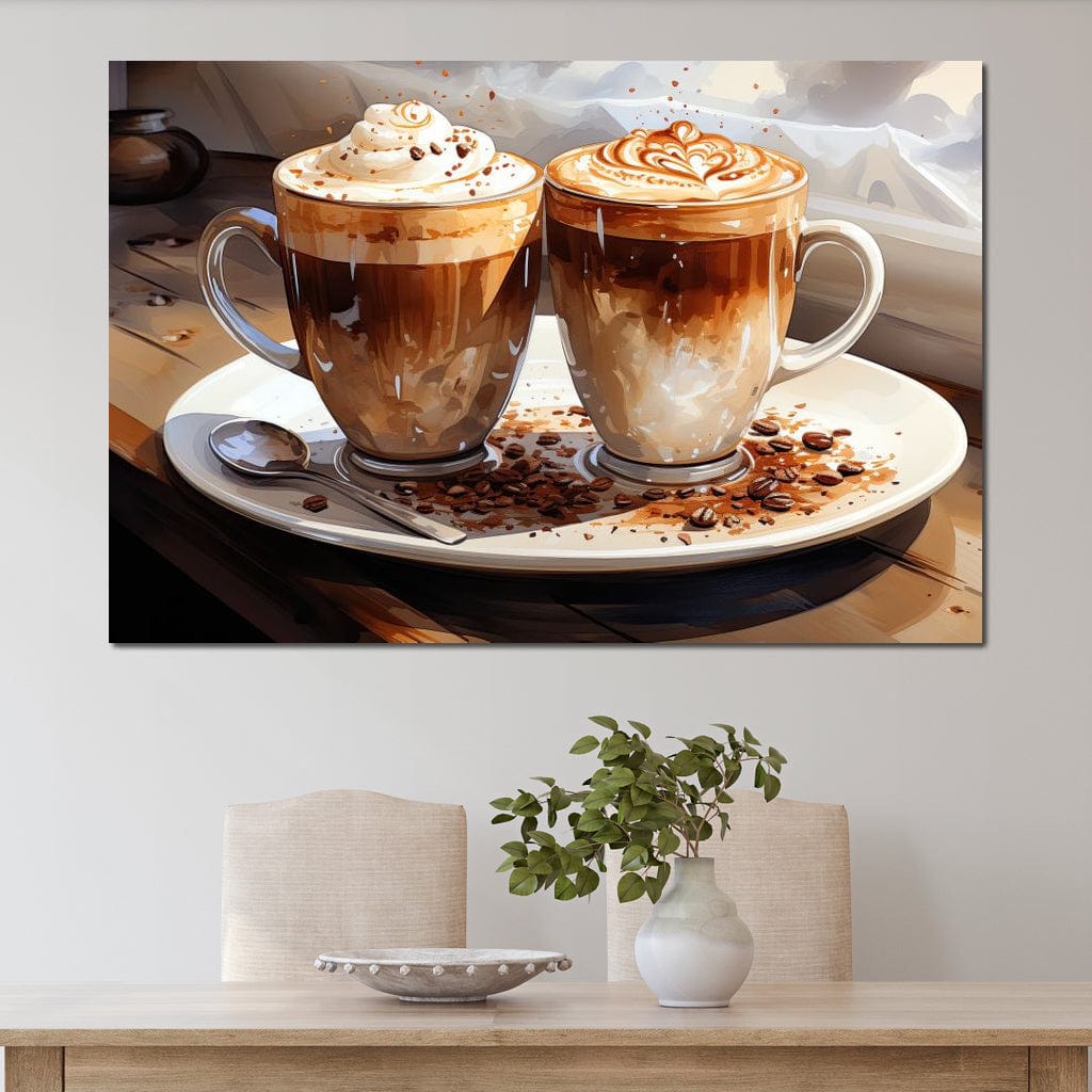 Mocha Moments Canvas Wall Art