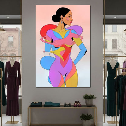 The Colorform Muse Canvas Wall Art