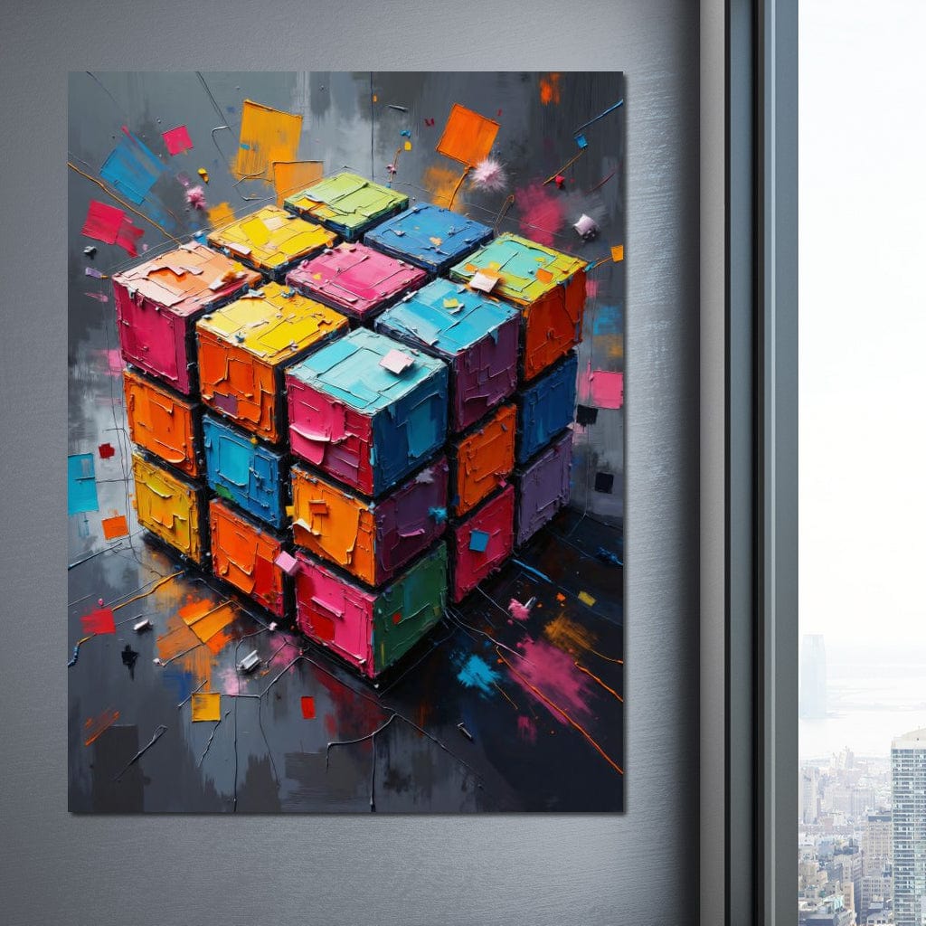 Fractured Logic Canvas Wall Art