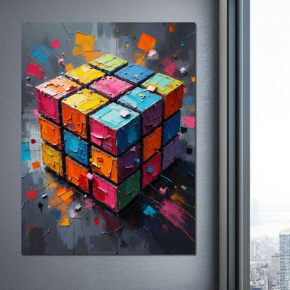 Fractured Logic Canvas Wall Art