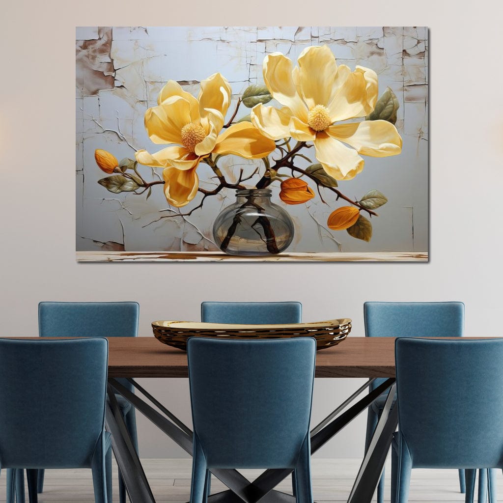 Yellow Magnolia Tree 6 Canvas Wall Art
