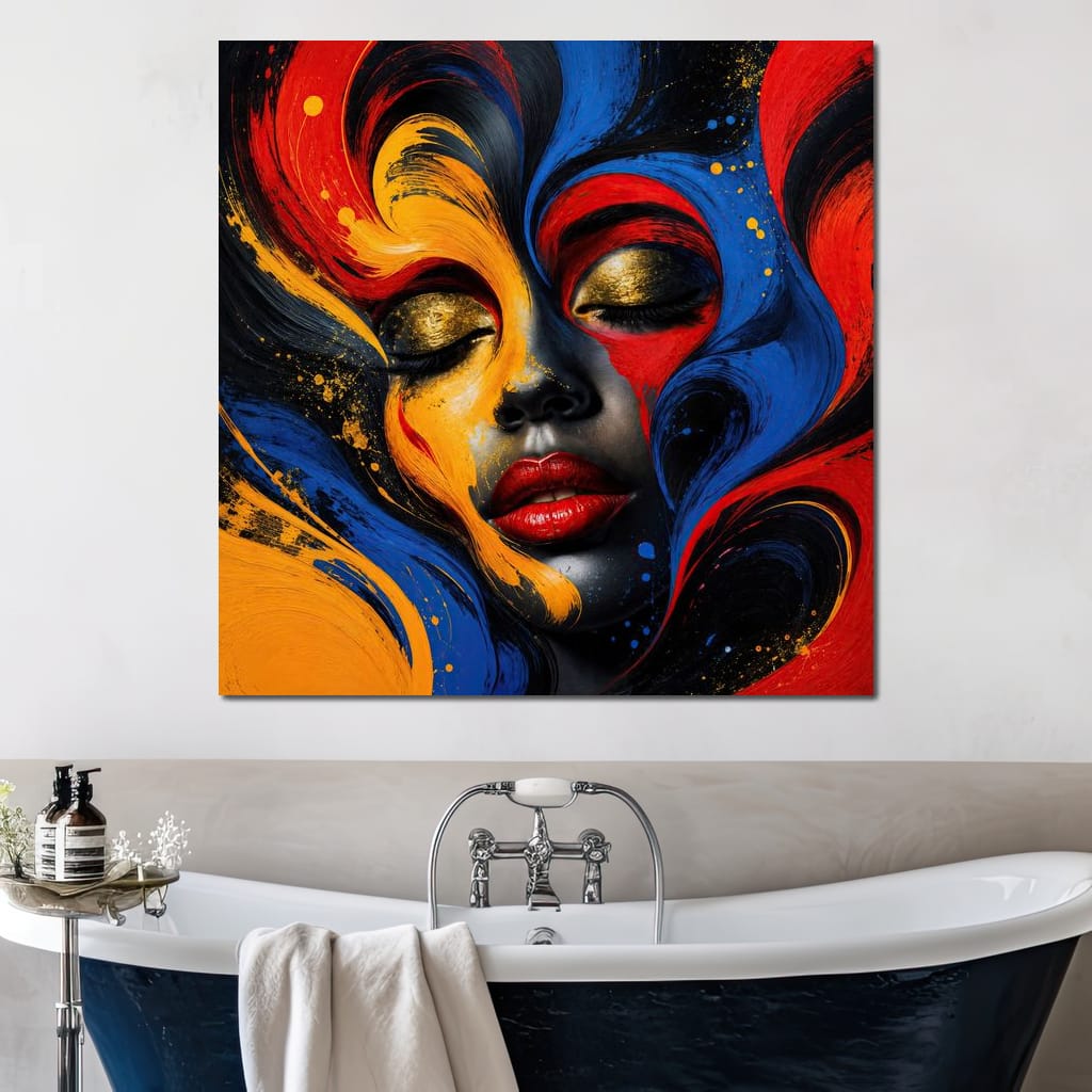 The Face Becomes Emotion Canvas Wall Art