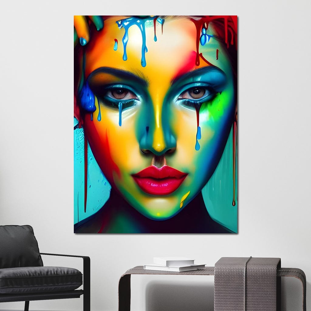 Messy Beauty 002 Canvas Wall Art