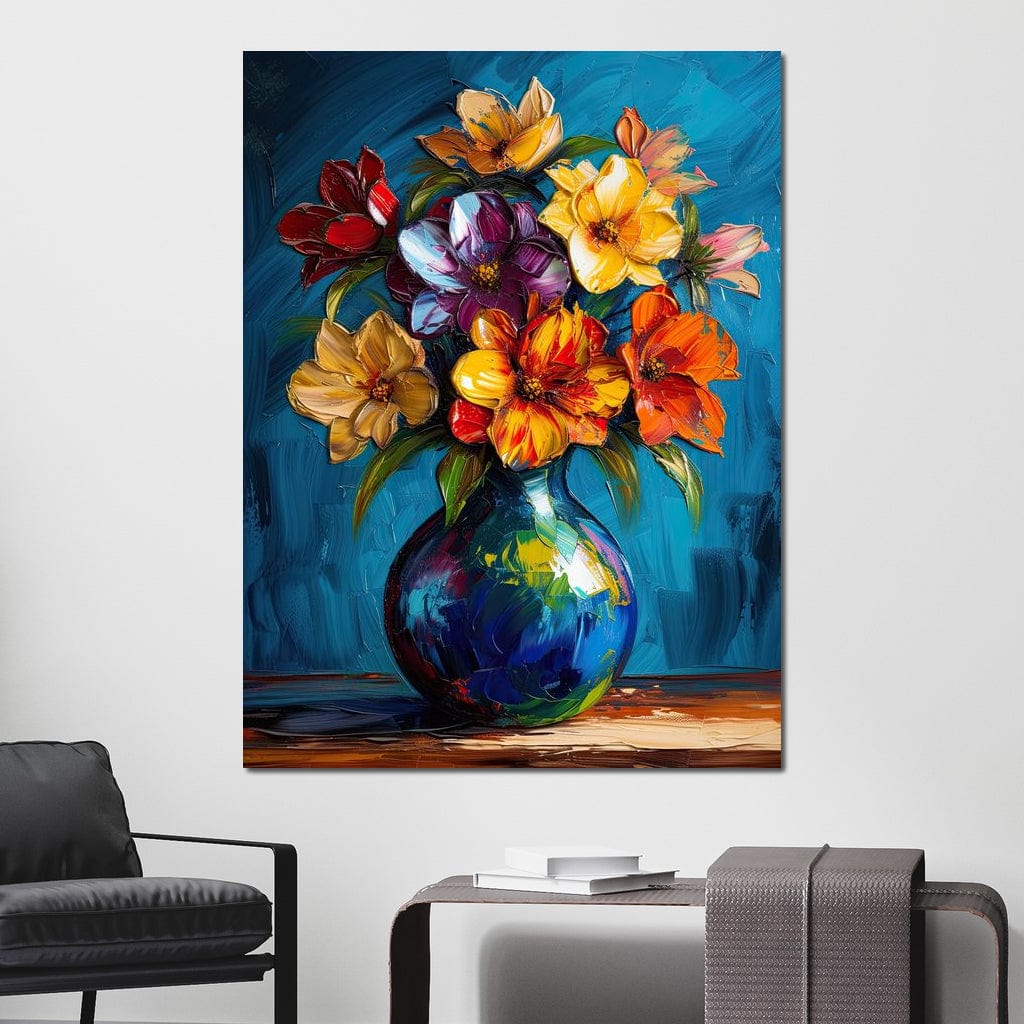 Vibrant Petal Symphony Canvas Wall Art