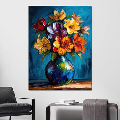 Vibrant Petal Symphony Canvas Wall Art