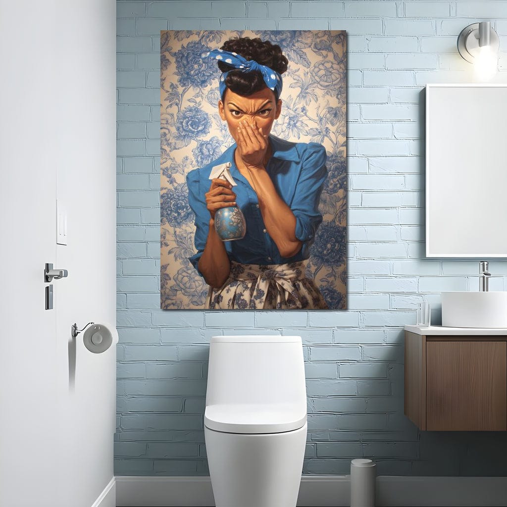 Bathroom Spray Clean Canvas Wall Art