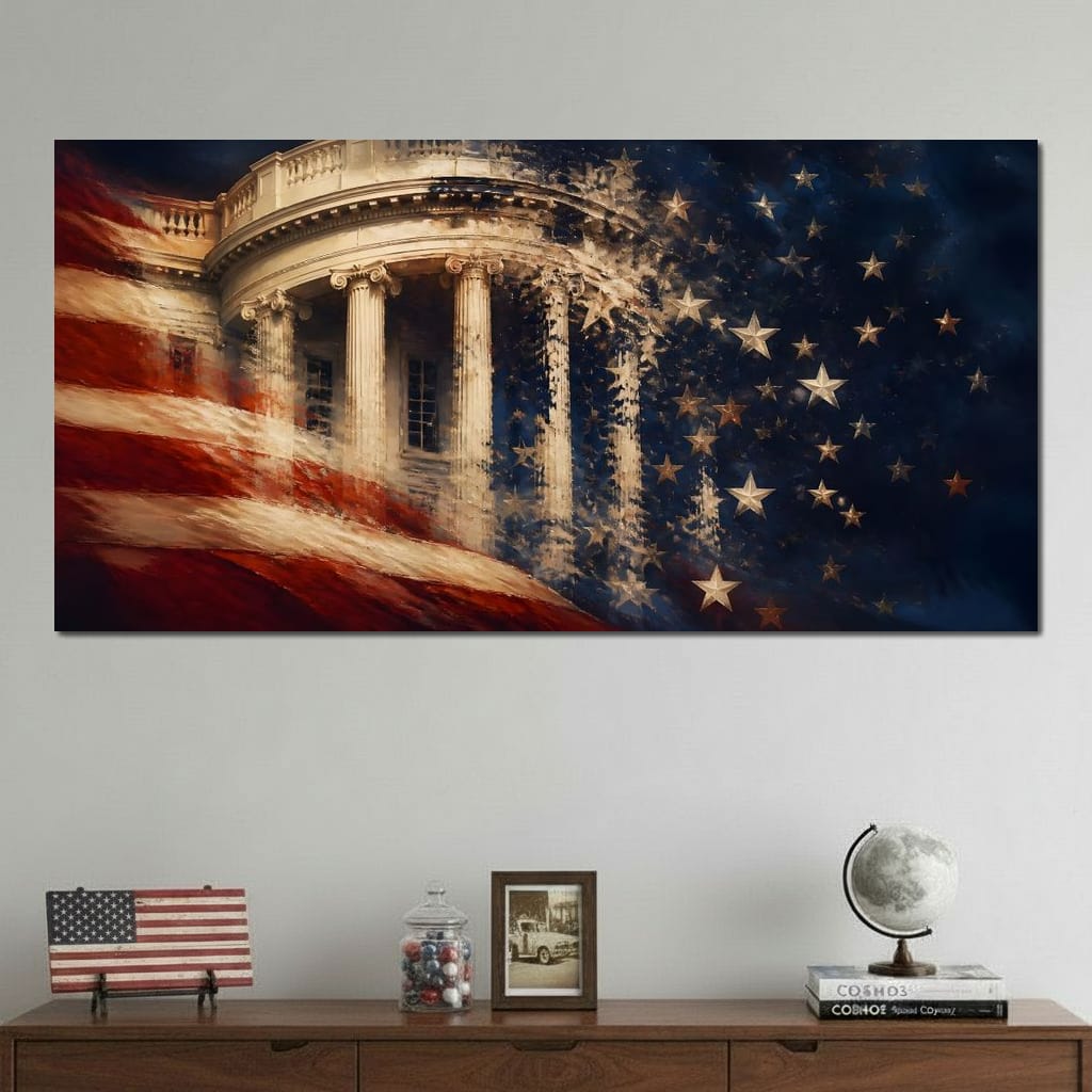 Republic Fading Into the Stars Canvas Wall Art