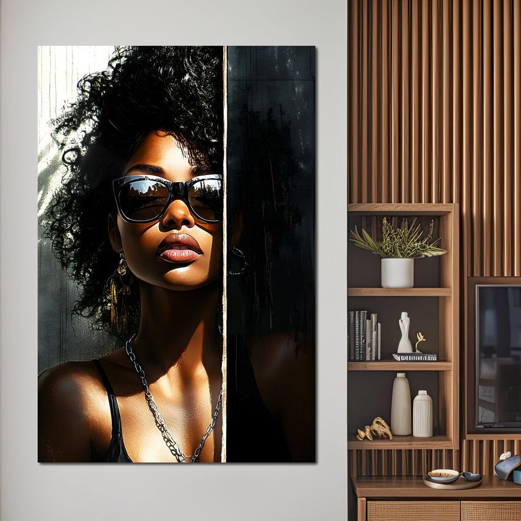 Sunlit Shadows Essence Canvas Wall Art