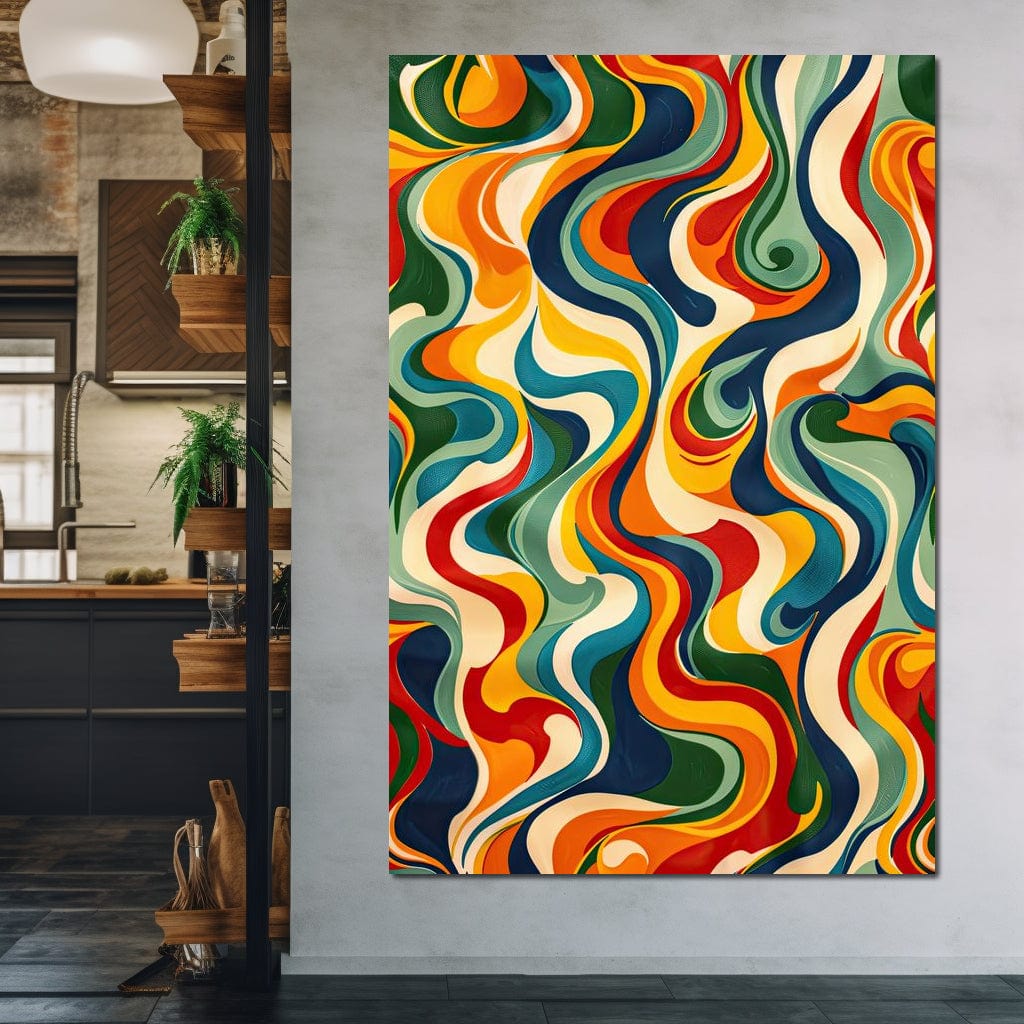 Vibrant Harmony Flow Canvas Wall Art