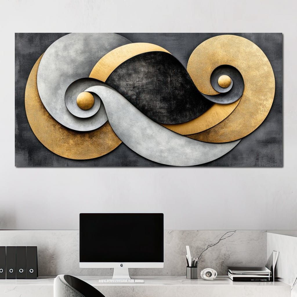 Interwoven Elements Canvas Wall Art