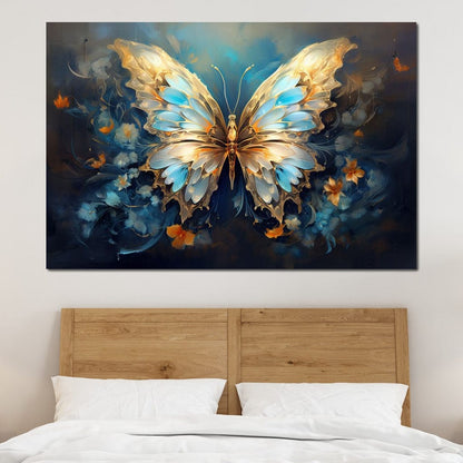 Ethereal Monarch's Flight Canvas Wall Art