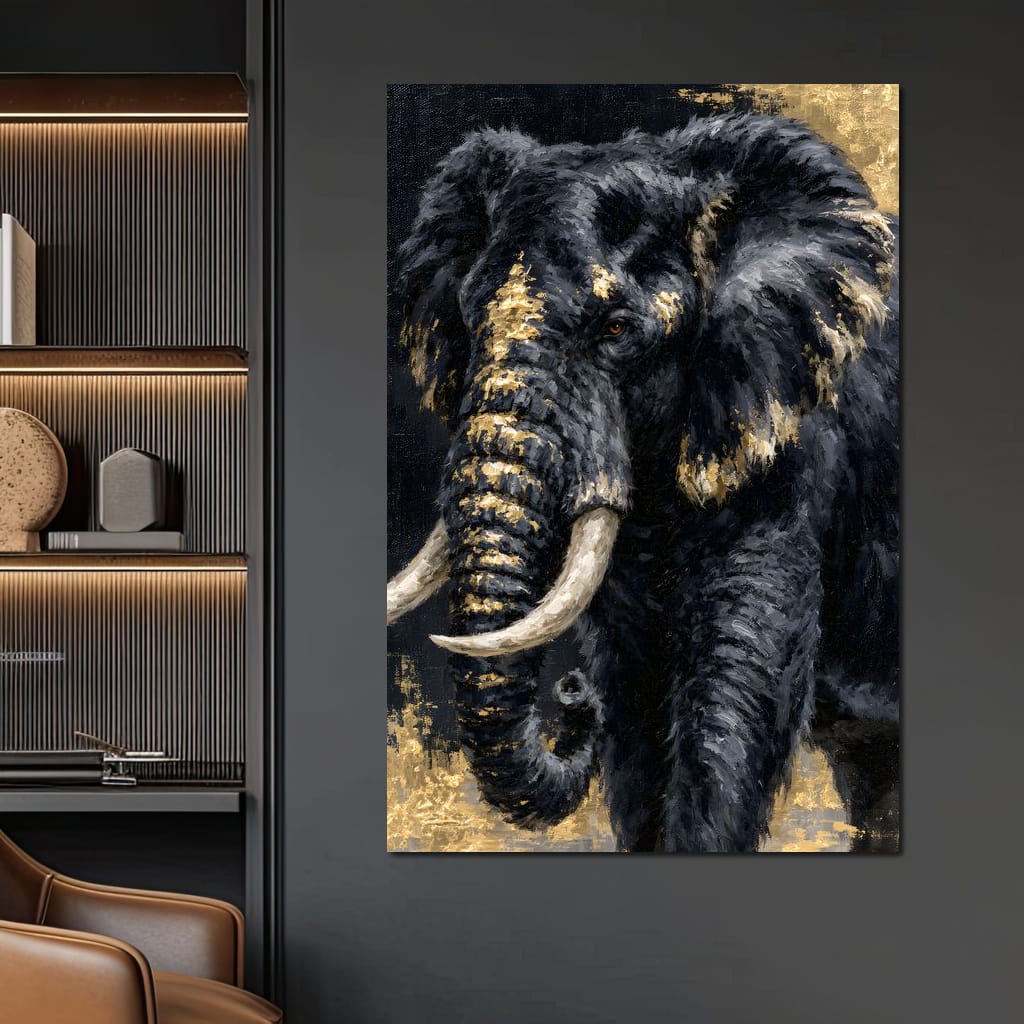 Gilded Majesty of the Wild Canvas Wall Art