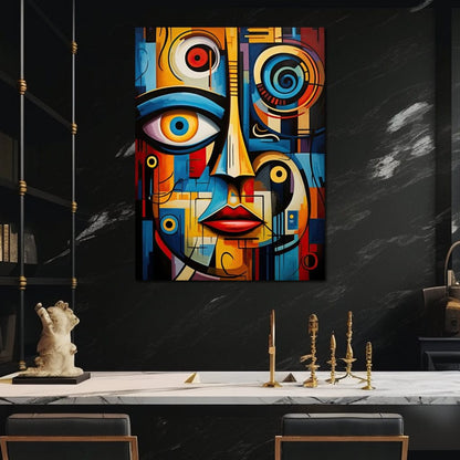 Cubist Reflections Canvas Wall Art