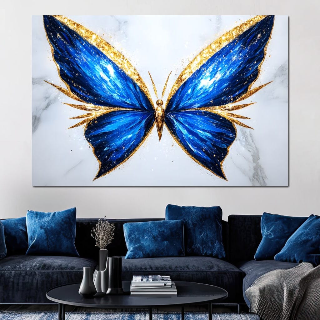 Radiant Butterfly Flight Fantasy Canvas Wall Art