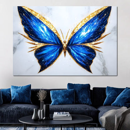 Radiant Butterfly Flight Fantasy Canvas Wall Art