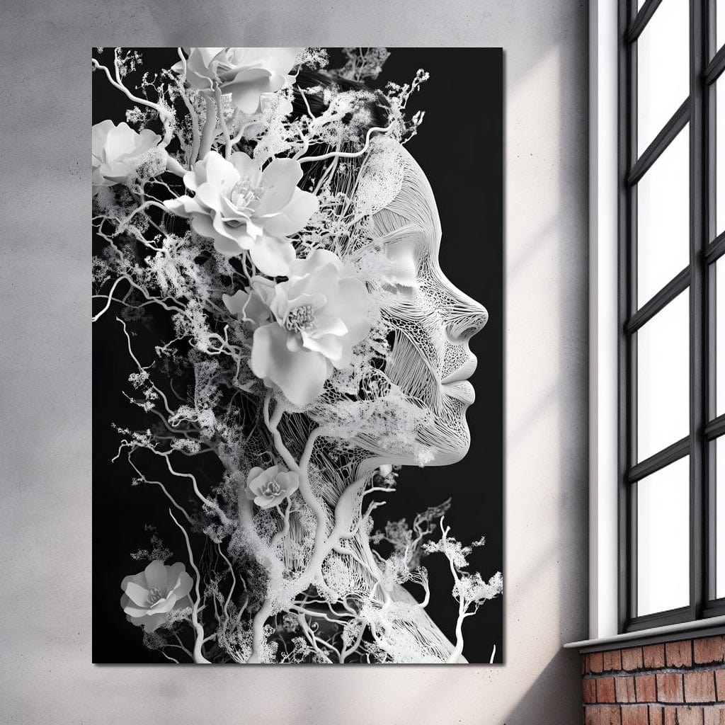Floral Interlaced Reverie Canvas Wall Art