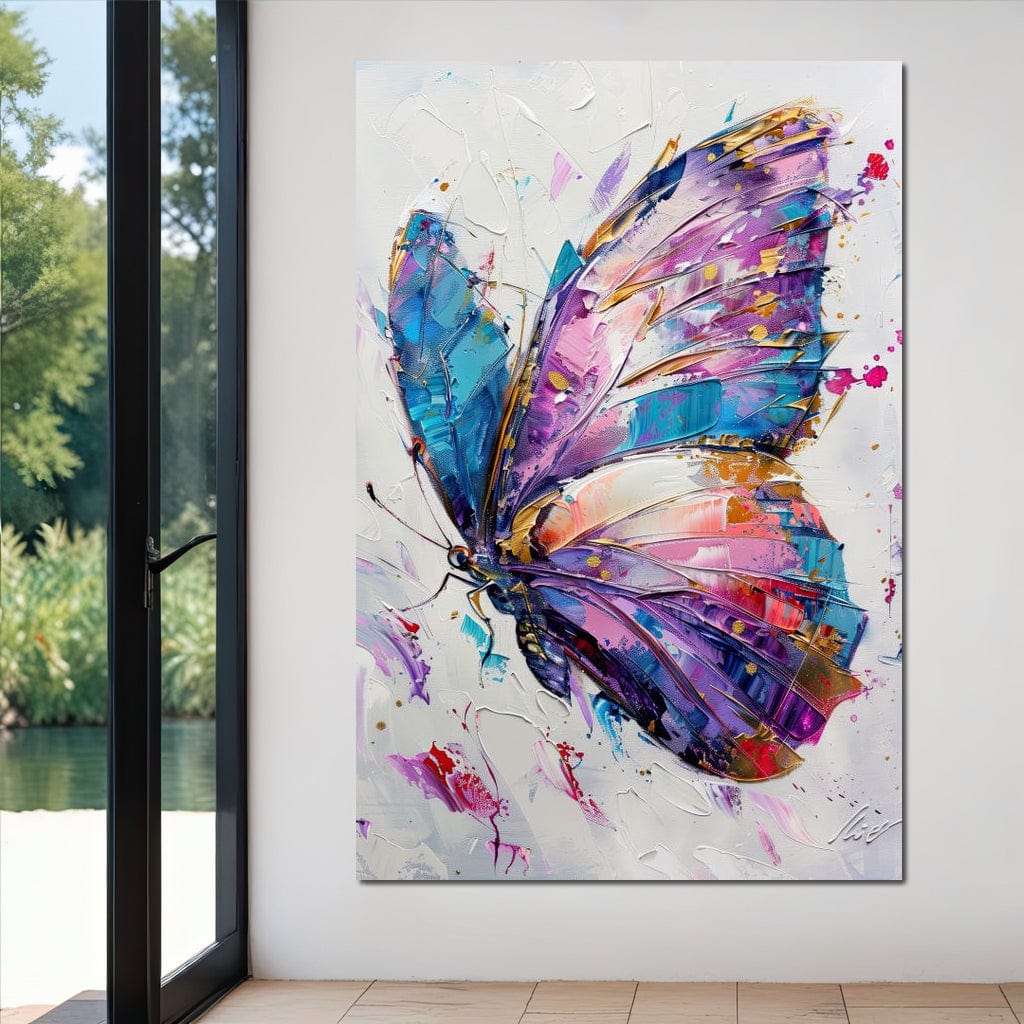 Kaleidoscope Butterfly Bliss Canvas Wall Art