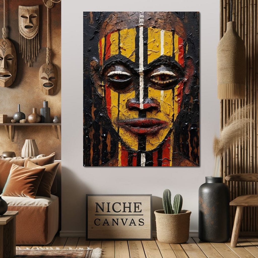 Tribal Mask 09 Canvas Wall Art