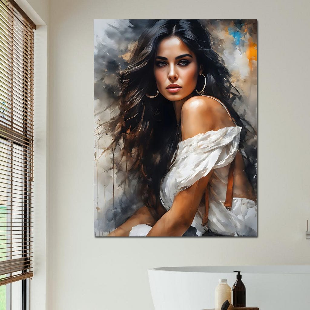 Female Portrait 169 Canvas Wall Art