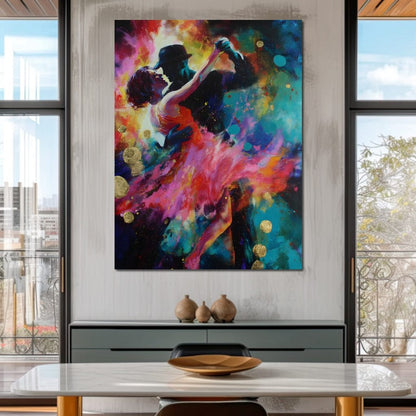 Midnight Tango Color Storm Canvas Wall Art