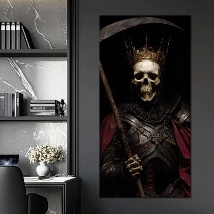 King of Bone and Shadow Reign Canvas Wall Art