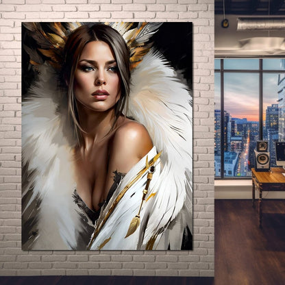 Female Portrait 161 Canvas Wall Art